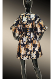 Black Gold Button Down Jacket Dress