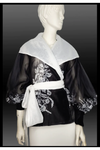 Sheer Wrap Belted Blouse