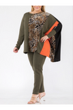 Multi-Color Sweater and Matching Pants Set