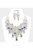 Crystal Pearl Flower Vine Evening Necklace