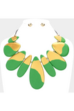Teardrop Wooden Necklace