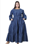 Denim Tiered Dress