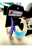 Weaved Multicolor Hoop Earrings