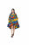 Ankara Pleated Tiered Babydoll Maxi Dress