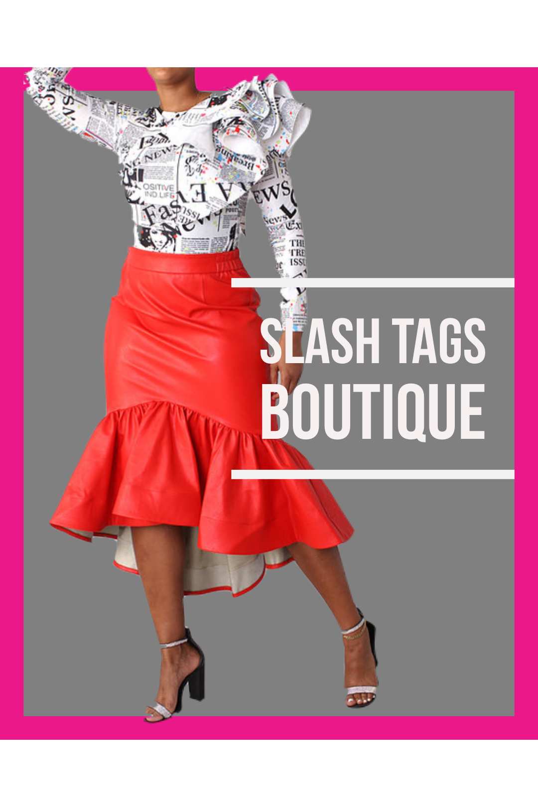 Ruffle High Low Skirt Slash Tags Boutique