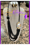 Multistrand Stone Necklace Set