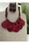 Red Velvet Necklace Set