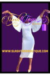 Power Sleeve Maxi Dress
