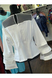 White Sheer Top