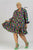 Ankara Pleated Tiered Babydoll Maxi Dress