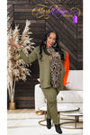 Multi-Color Sweater and Matching Pants Set
