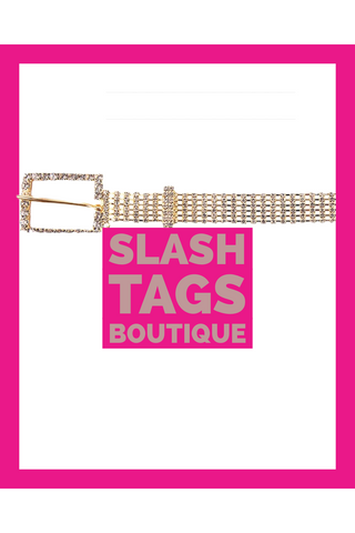 *Final Clearance Sale Rhinestone Dress Belt