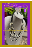 Black and White Necklace Set