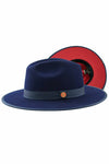 Bruno Capelo Red Bottom Monarch Australian Wool Felt Fedora Hat