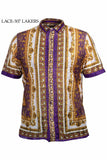 Greek Print Lace Shirt