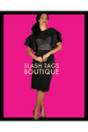 Diana Couture Ruffle Sleeve Dress