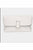 Solid Faux Leather Crossbody Bag with detachable chain