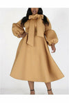 Bishop's Sleeve Scuba Dress