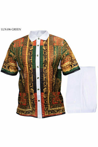 Prestige Luxury Hand Laced Linen Short Sleeve Outfit