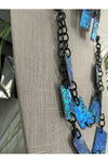 Blue Ice Necklace and Earring Set