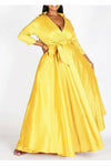 Taffeta Wrap Dress