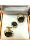 Cuff link button cover set