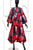 Red/Multicolor Jacket Dress