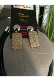 Double Cord Square Necklace Set