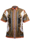 Greek Print Lace Shirt