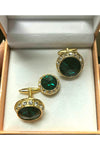Cuff link button cover set