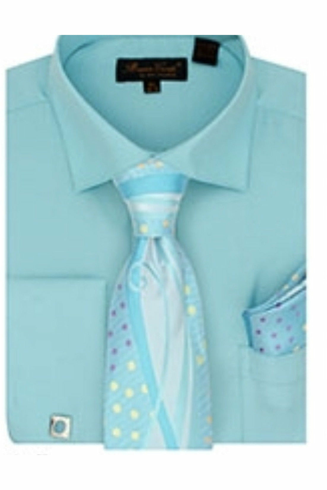 Bruno Conte French Cuff Shirts w/cufflinks & tie Bruno Conte French Cuff Shirts w/cufflinks & tie
